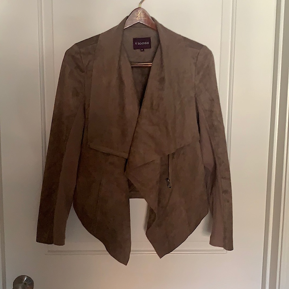 Faux Suede Jacket/Blazer